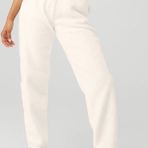 ALO MICRO SHERPA HIGH-WAIST SOLSTICE SWEATPANT